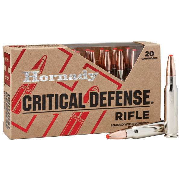 HORNADY AMMO 308 WINCHESTER 155gr FTX CRITICL-DEF 20bx 10cs