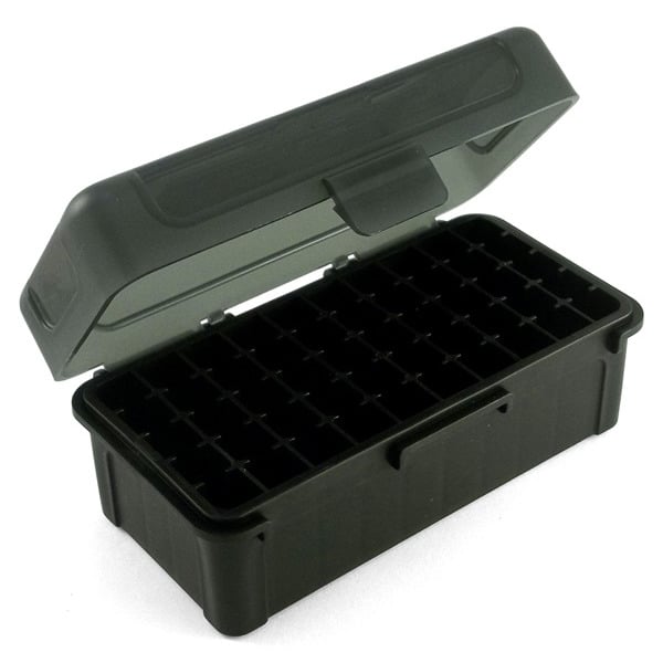 Frankford Arsenal Plastic Hinge-Top Ammo Box #504 50 Rounds