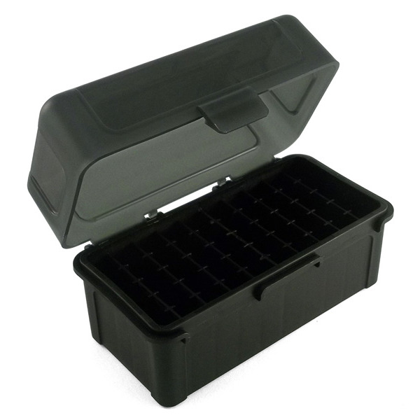Frankford Arsenal Plastic Hinge-Top Ammo Box #505 50 Rounds
