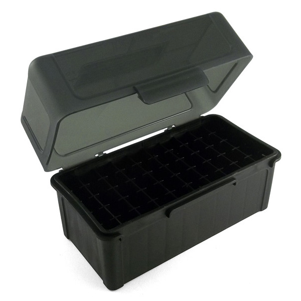 Frankford Arsenal Plastic Hinge-Top Ammo Box #510 50 Rounds