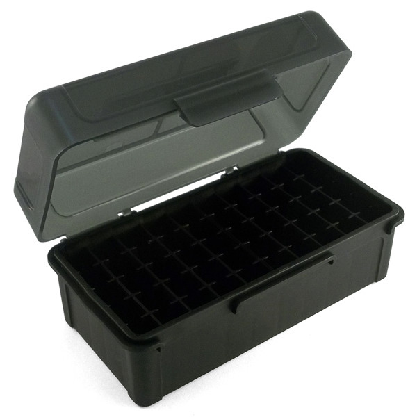 Frankford Arsenal Plastic Hinge-Top Ammo Box #512 50 Rounds