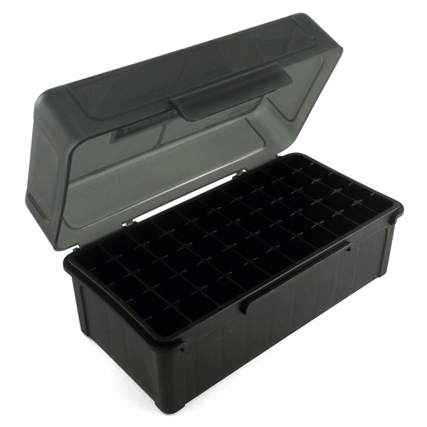 Frankford Arsenal Plastic Hinge-Top Ammo Box #515 50 Rounds