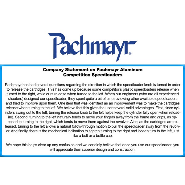 PACHMAYR COMP SPEEDLOADER ALUMINUM S&W J-FRAME