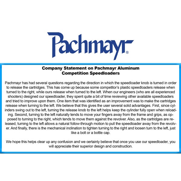 PACHMAYR COMP SPEEDLOADER ALUMINUM S&W L-FRAME