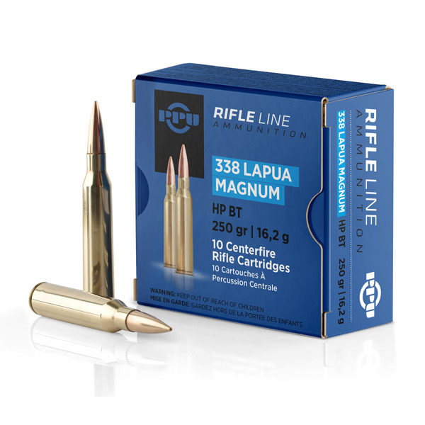 PRVI PARTIZAN AMMO 338 LAPUA MAG 250gr HPBT 10/bx 20/cs