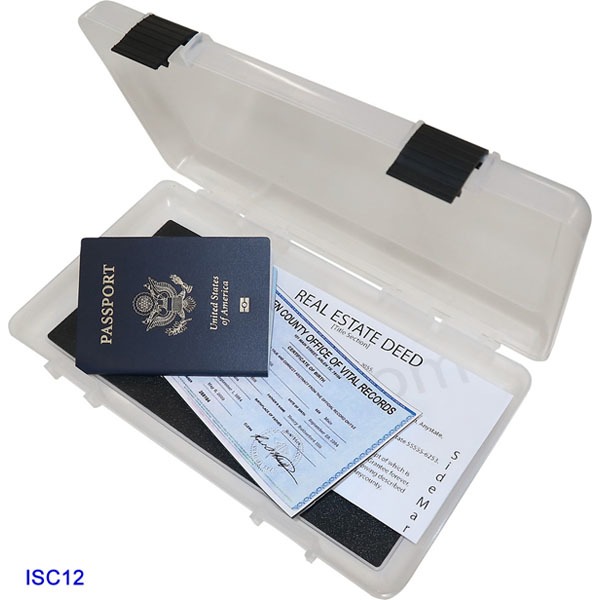 MTM IN-SAFE HANDGUN CLEAR STORAGE CASE 12" 3-pk 4cs
