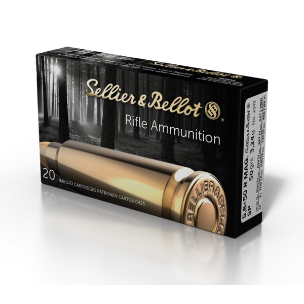 SELLIER & BELLOT AMMO 5.6x50R MAG 50gr SP 20/bx 50/cs