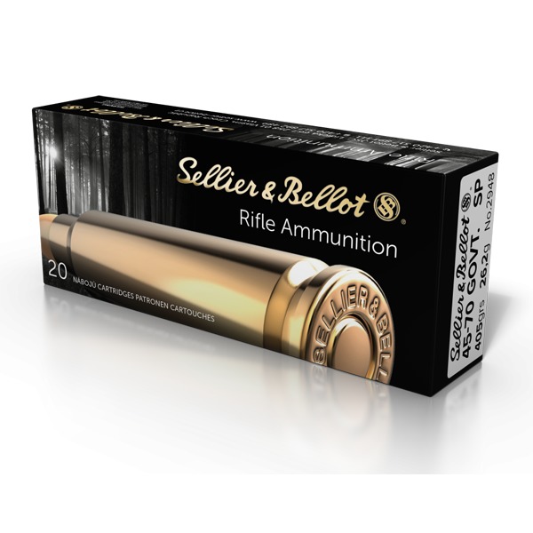 SELLIER & BELLOT AMMO 45-70 GOV'T 405gr SP 20/bx 12/cs