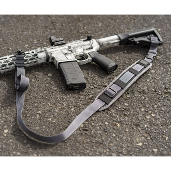 GROVTEC SLING QS 2-PT SENTINEL w/PB SWIVELS GRY