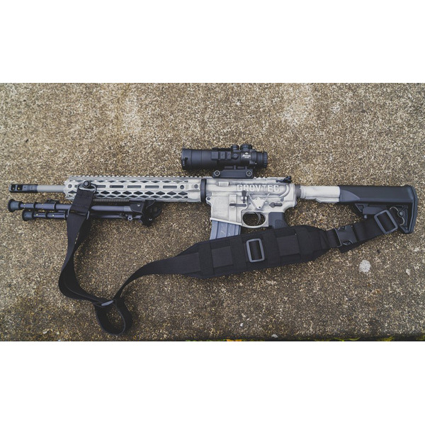 GROVTEC SLING HVY GUNNER w/ PB SWIVELS - BLACK