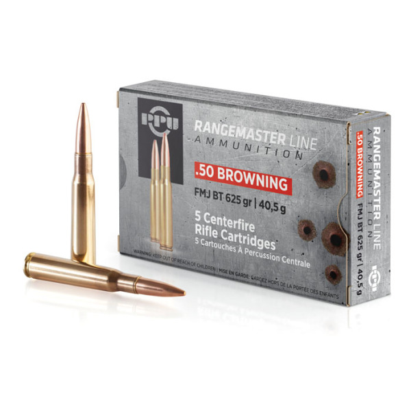 PRVI PARTIZAN AMMO 50 BMG 625gr FMJ 5/bx 20/cs