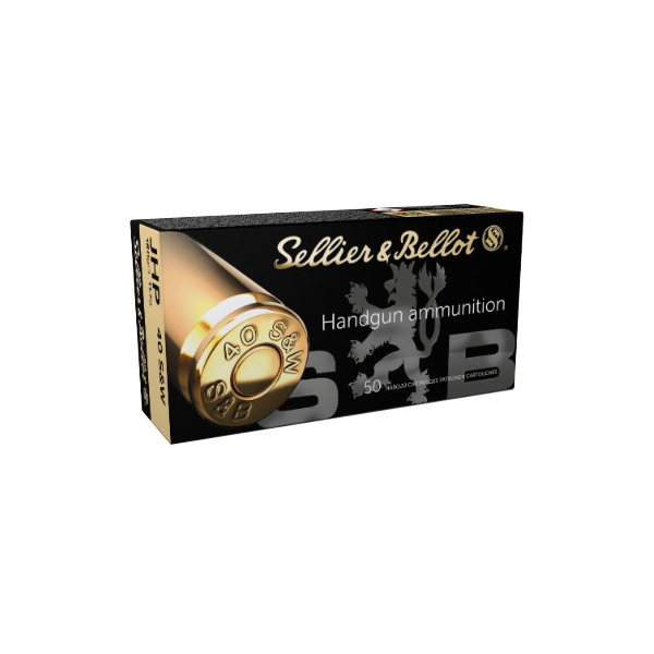 SELLIER & BELLOT AMMO 40 S&W 180gr JHP 50/bx 20/cs