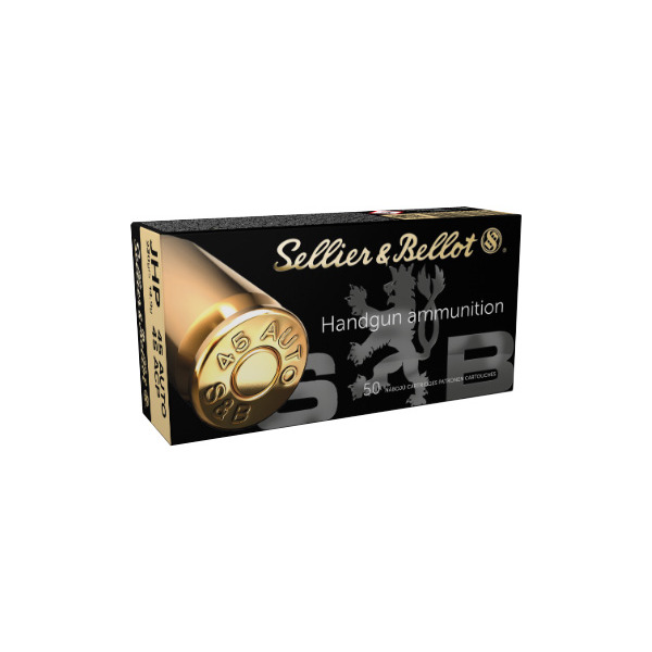 SELLIER & BELLOT AMMO 45 ACP 230gr JHP 50/bx 20/cs