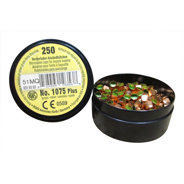 RWS 1075+(#11) PERCUSSION MUZZLELOADER CAPS 2500/BR