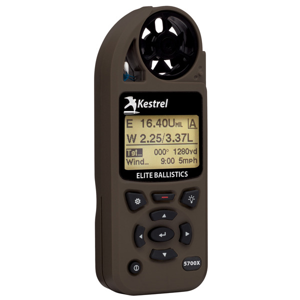 Kestrel 5700X Elite Weather Meter with Applied Ballistics and LiNK, Flat Dark Earth