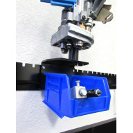 InLine Fabrication Underbin Bracket System for Dillon 550 / 650 / 750 / 1050 Toolhead Docks w/ Blue Bin