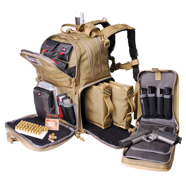 GPS TACTICAL RANGE 3-GUN BACKPACK TAN