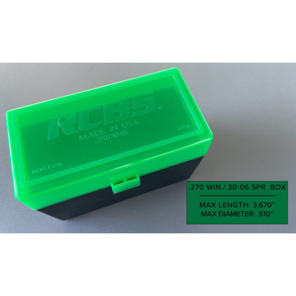 RCBS AMMO BOX 270 / 30-06 IMPACT RESISTANT
