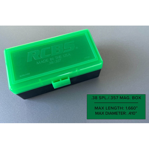 RCBS AMMO BOX 38 / 357 IMPACT RESISTANT