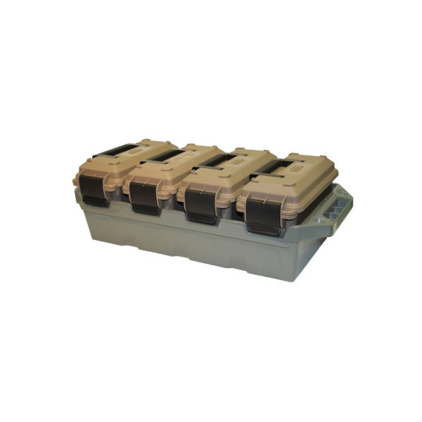 MTM 4-CAN AMMO CRATE 30c w/4 AC30T's DKEarth/FGRN