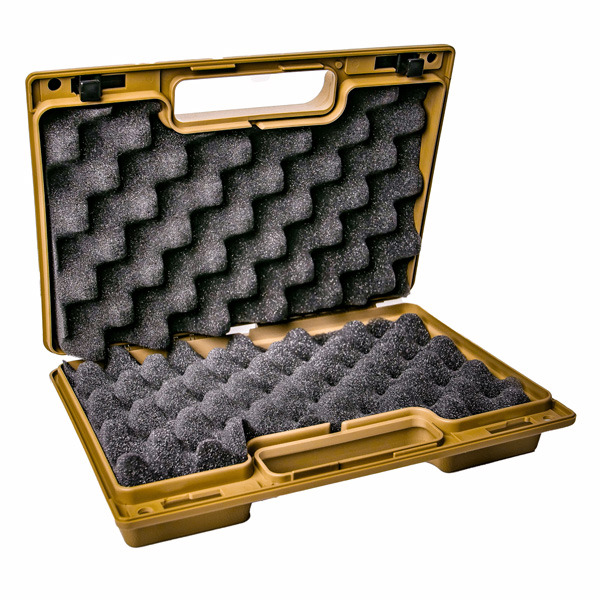 BERRY SINGLE PISTOL CASE 11.38"x7.25"x2.75" TAN