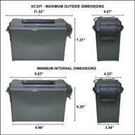 MTM Limited Edition 250yrs USA 4-Can Ammo Crate 30c with 4 AC30T's